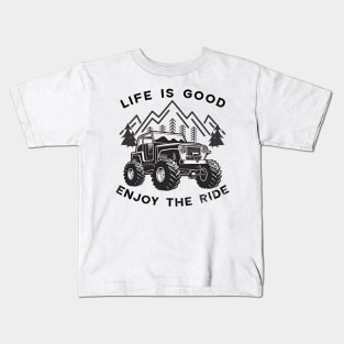 Jeep Life is good enjoy the ride Kids T-Shirt